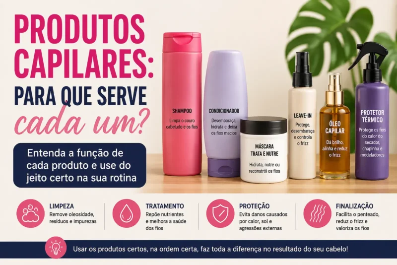 Produtos capilares para que servem? Guia Completo