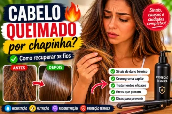 Cabelo queimado por chapinha: como recuperar os fios