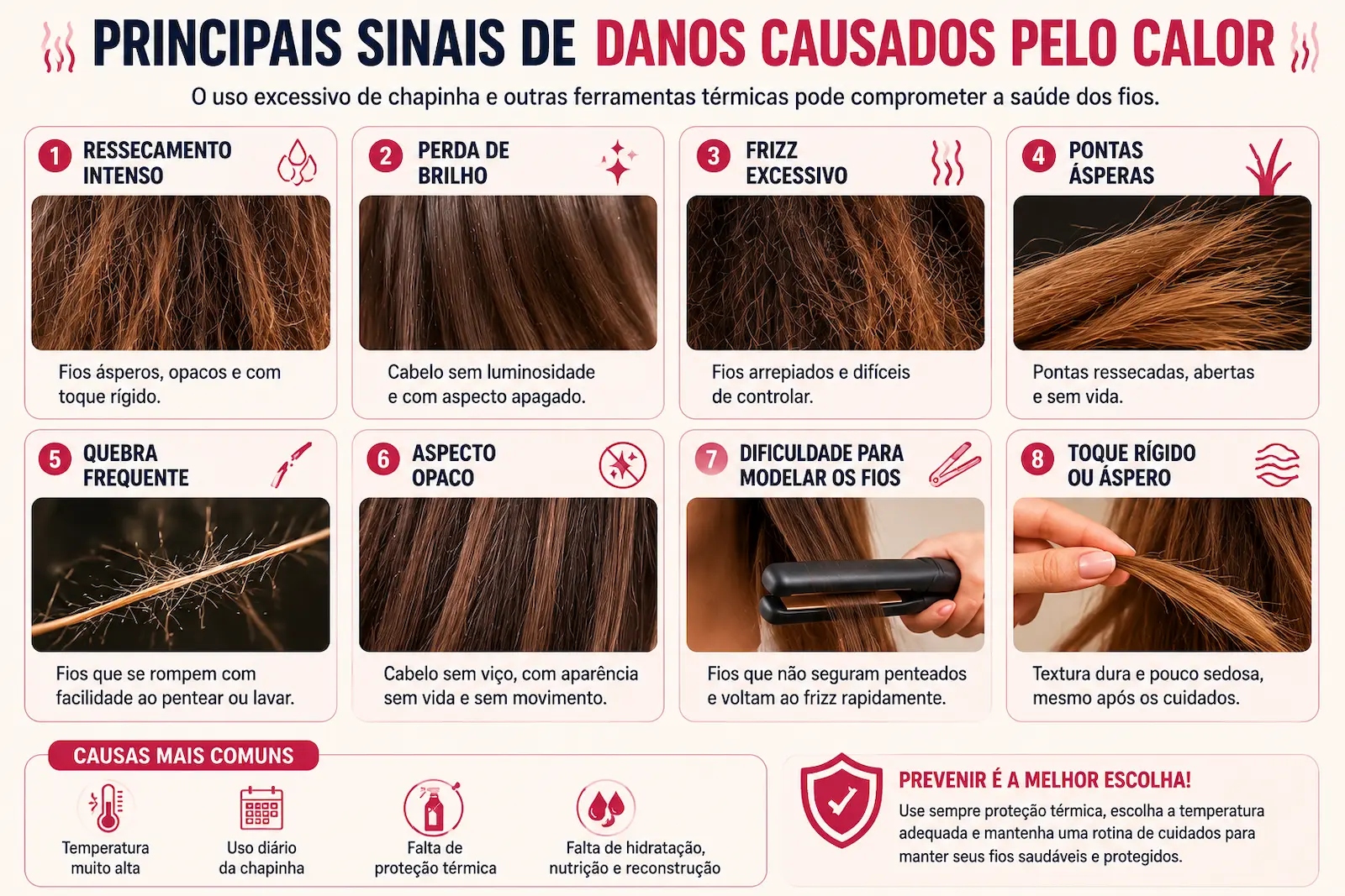 Principais sinais de danos causados pelo calor