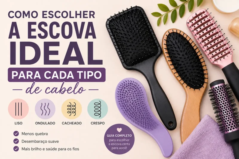 Como escolher a escova ideal para cada tipo de cabelo
