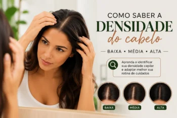 Como saber se o cabelo tem baixa, média ou alta densidade?