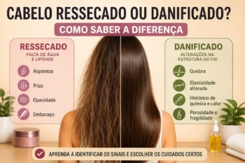 Como saber se o cabelo está ressecado ou danificado?