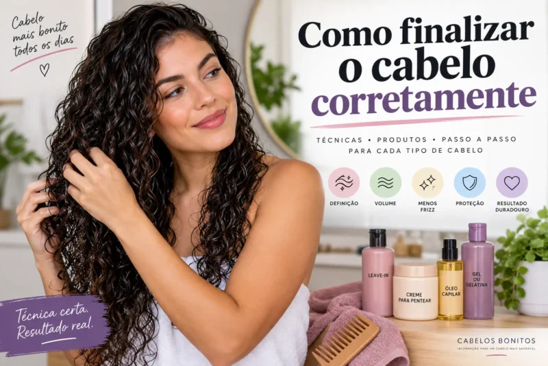 Como Finalizar o Cabelo Corretamente: Guia Completo